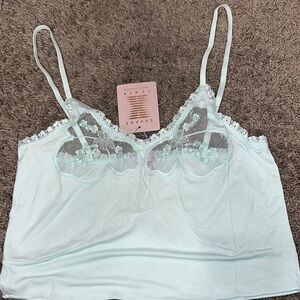Savage X Fenty Mint Lace Bralette